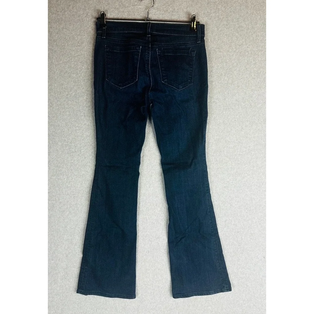 Loft Womans Womans Sz 2/26 Flare Jeans Dark Wash Pockets Stretch‎